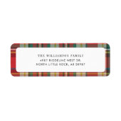 Karierter Roter Karo Weihnachtsfeiertag Rücksendea (Vorne)