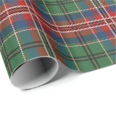 Karierter Roter Weihnachtsurlaub Rustikaler Tartan Geschenkpapier (Rolleneckpunkt)