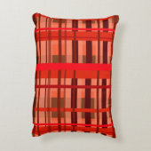 Karierter Rückgang Dekokissen (Rückseite(Vertikal))