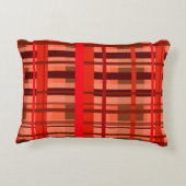 Karierter Rückgang Dekokissen (Rückseite)