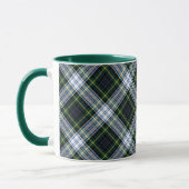 Karierter Rustikaler Grüner Clan Gordon Tartan Tasse (Links)