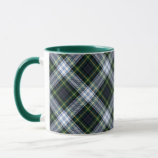 Karierter Rustikaler Grüner Clan Gordon Tartan Tasse (Links)