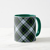 Karierter Rustikaler Grüner Clan Gordon Tartan Tasse (VorderseiteRechts)