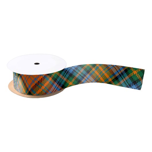 Karierter, rustikaler Tartan Satinband (Spule)