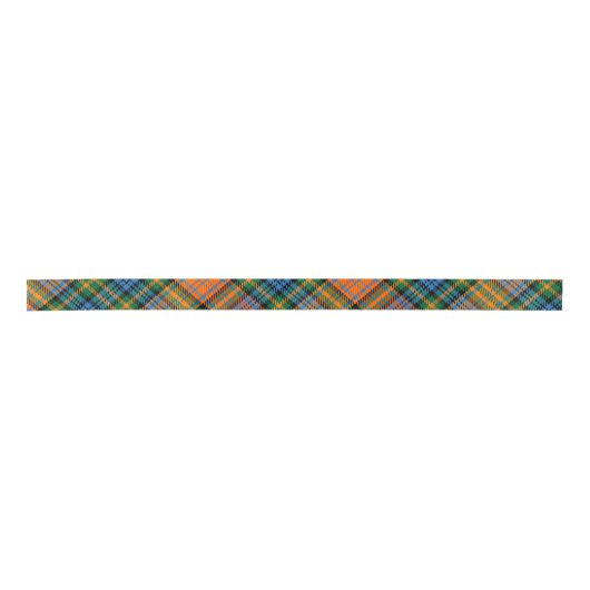 Karierter, rustikaler Tartan Satinband (Vorderseite)