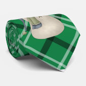 Karierter Schneemann für den grünen und weißen Url Krawatte (Gerollt)
