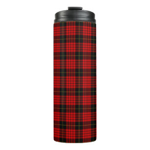 Karierter schottischer Clan MacQueen Red Black Kar Thermosbecher