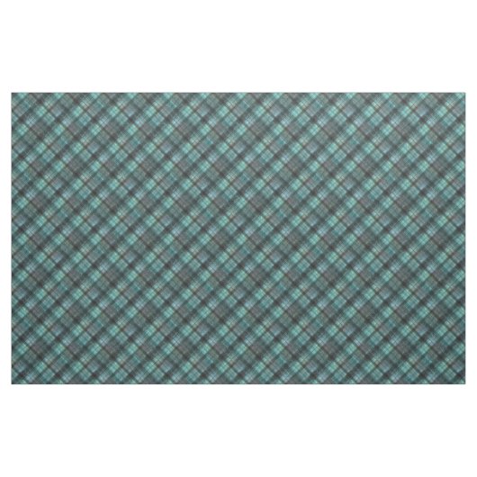 Karierter schottischer Schwarzer Retro Stoff (Yard (91,4 cm))