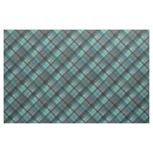 Karierter schottischer Schwarzer Retro Stoff (Fat Quarter (45,7 x 55,9 cm))
