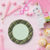 Karierter schottischer Tartan-Klassiker Pappteller (Party)