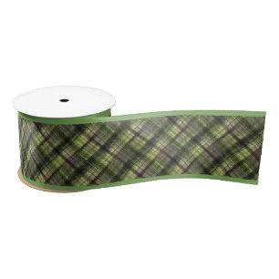 Karierter schottischer Tartan-Klassiker Satinband