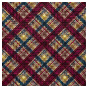 Karierter schottischer Tartan-Krimson, gelb Stoff