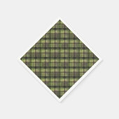 Karierter schottischer Tartgrün-Klassiker Serviette (Ecke)