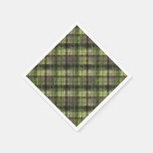 Karierter schottischer Tartgrün-Klassiker Serviette (Ecke)