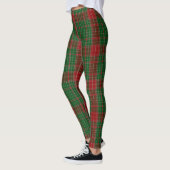 Karierter schottischer Weihnachtsmann Tartan Fraue Leggings (Links)