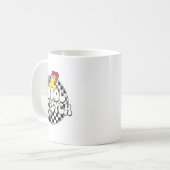 Karierter Schulpsychologe Bleistift Blitz Kaffeetasse (Vorderseite Links)