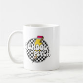 Karierter Schulpsychologe Bleistift Blitz Kaffeetasse (Links)