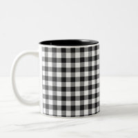 Karierter Schwarz-weißer Karo Gingham Mama Geburts