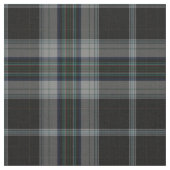 Karierter schwarzer Karkohle-Grüner Tartan Stoff (Nahaufnahme)