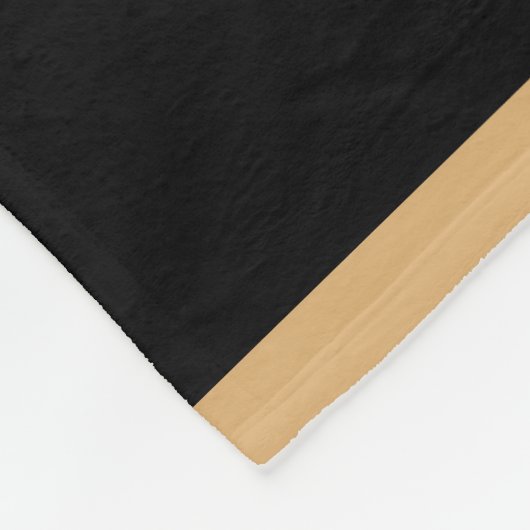 Karierter schwarzer Tan Creme der Fleecedecke (Ecke)
