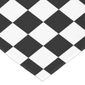 Karierter Schwarzweiss-Tabellen-Läufer Kurzer Tischläufer (Ecke)