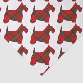 Karierter Scottie-Hund Seidenpapier (Ausschnitt)