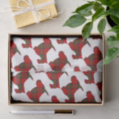 Karierter Scottie-Hund Seidenpapier (Geschenk)