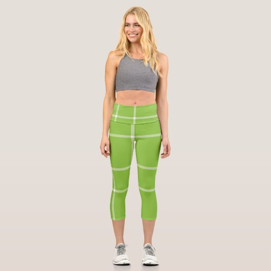 karierter Scottisch High Waisted Capris (Vorderseite)