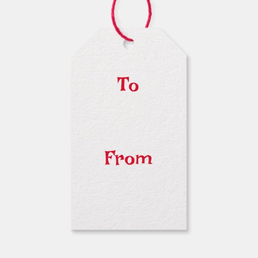 Karierter Scotty Hund frohe Weihnachtsgeschenke Id Geschenkanhänger (Rückseite)