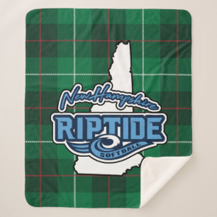 Karierter Sherpa-Blanket (grün) Sherpadecke