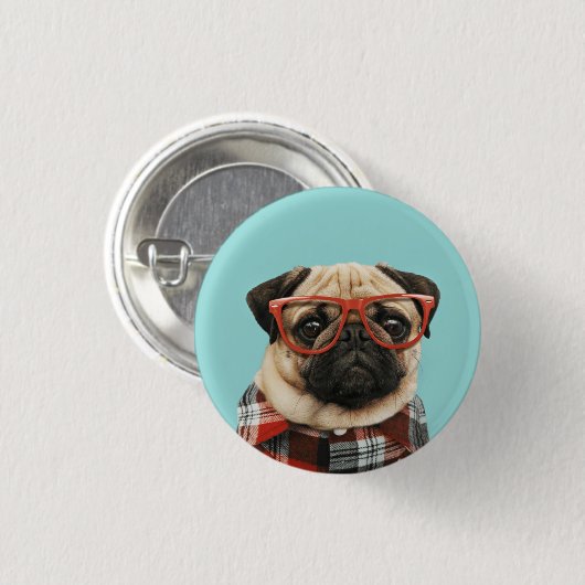 Karierter Shirt Mops Button (Vorne & Hinten)