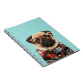 Karierter Shirt Mops Notizblock (Rechte Seite)