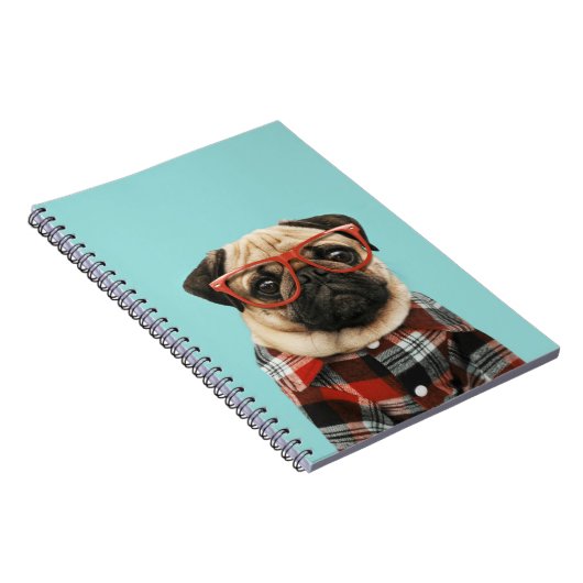 Karierter Shirt Mops Notizblock (Rechte Seite)