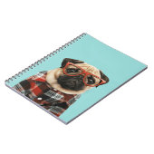 Karierter Shirt Mops Notizblock (Linke Seite)