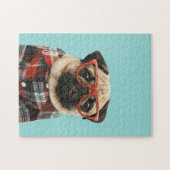 Karierter Shirt Mops Puzzle (Horizontal)