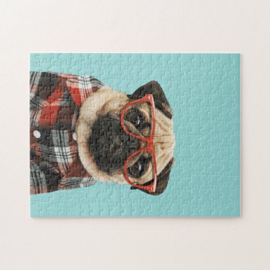 Karierter Shirt Mops Puzzle (Horizontal)