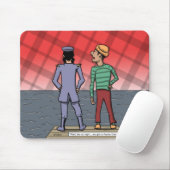 Karierter Sky Mousepad (Mit Mouse)