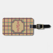 Karierter Sommertag Gepäckanhänger (Vorderseite horizontal)