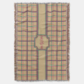 Karierter Sommerwurzelschuh Decke (Vorderseite Vertikal)