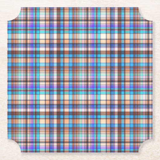 Karierter Stoff-Karo-Druckmuster-57688 Untersetzer (Vorderseite)