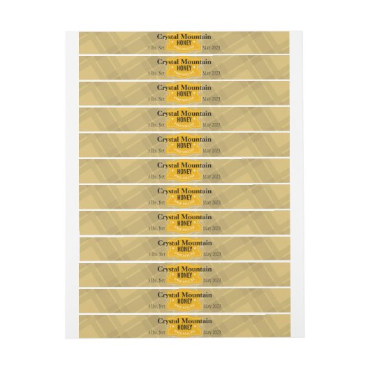 Karierter Streifen Honey Jar (Bogen)