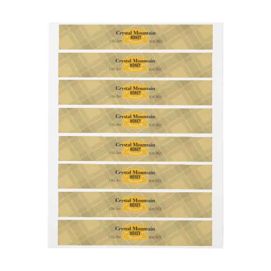 Karierter Streifen Honey Jar (Bogen)