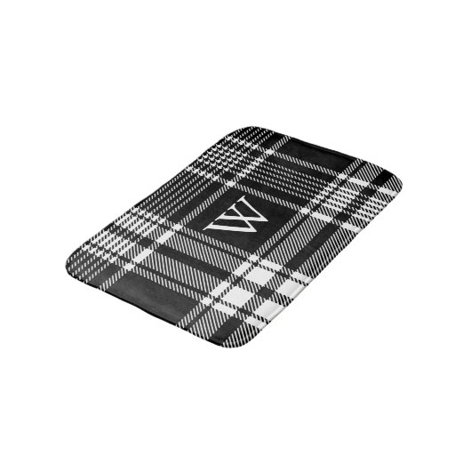 Karierter Tartan Badematte (Schrägansicht)