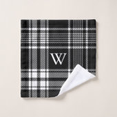 Karierter Tartan Badhandtuch Set (Waschlappen)