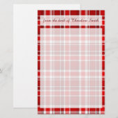 Karierter Tartan Briefpapier (Vorne/Hinten)