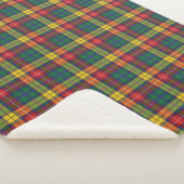 Karierter Tartan Clan Buchanan Red Yellow Green Ka Sherpadecke (3/4)
