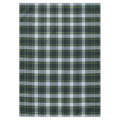 Karierter Tartan Classic Green White Rustic Geburt Tischdecke (Vorderseite)