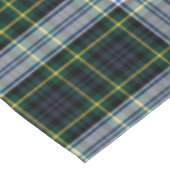 Karierter Tartan Classic Green White Rustic Geburt Tischdecke (Schrägansicht)