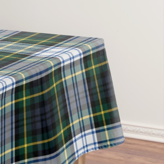 Karierter Tartan Classic Green White Rustic Geburt Tischdecke (Beispiel)