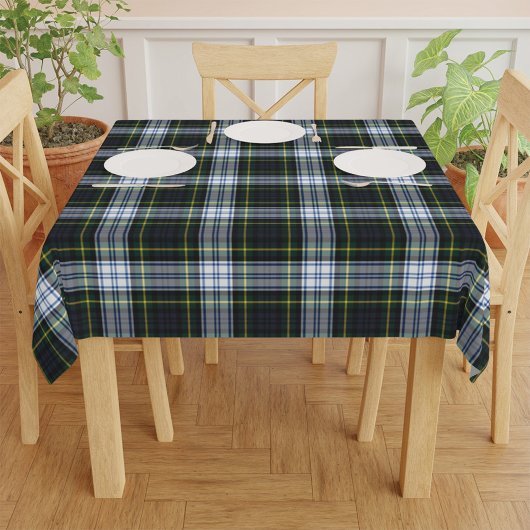 Karierter Tartan Classic Green White Rustic Geburt Tischdecke